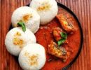 Idli (3 pieces) with Nellai Fish Curry