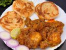 Parotta with Chicken Chukka