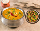 Rasam Sadham With Mushroom Pepper Fry